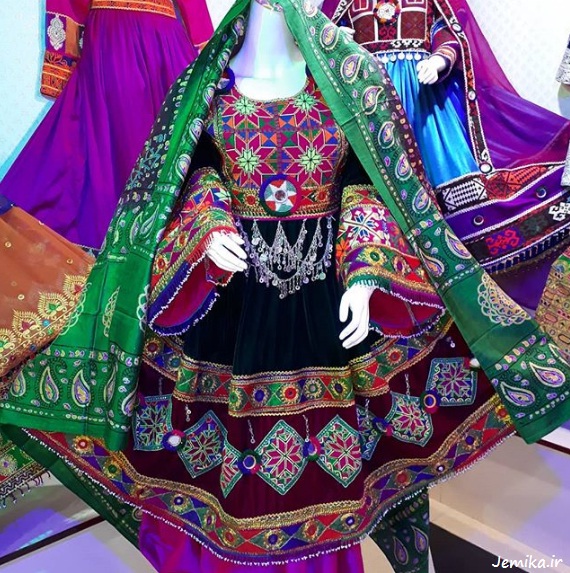 womens afghan dress