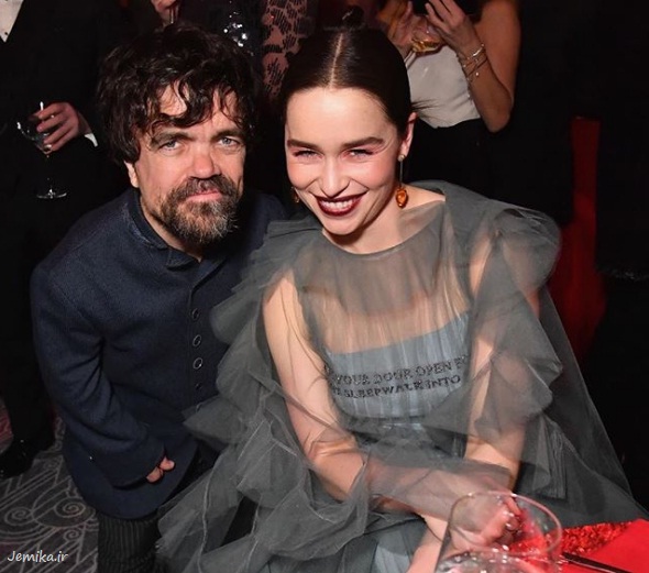 پیتر دینکلیج Peter Dinklage همراه با امیلیا کلارک